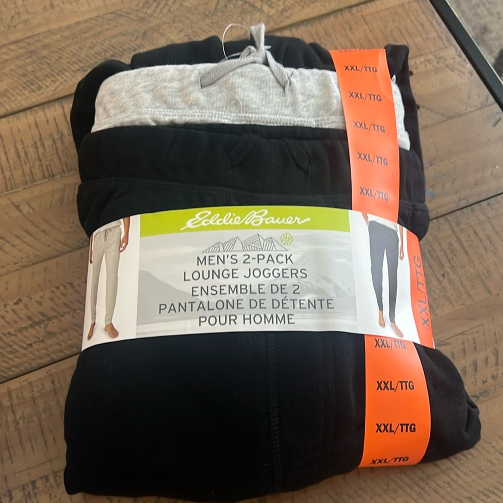 Eddie Bauer Men's Lounge Set | Grey & Black | 2 Piece | XL & XXL available